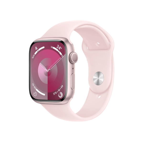 Refurbished Apple Watch Serie 9 | 45mm | Aluminium Rose | Bracelet Sport Rose M/L | GPS | WiFi