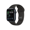 Refurbished Apple Watch Series SE 2022 | 40mm | Aluminium Bleu Minuit | Bracelet Sport Noir | GPS | WiFi + 4G