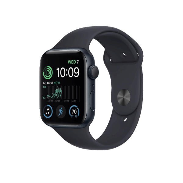 Refurbished Apple Watch Serie SE | 44mm | Aluminium Case Bleu Minuit | Bracelet Sport Bleu Minuit | GPS | WiFi
