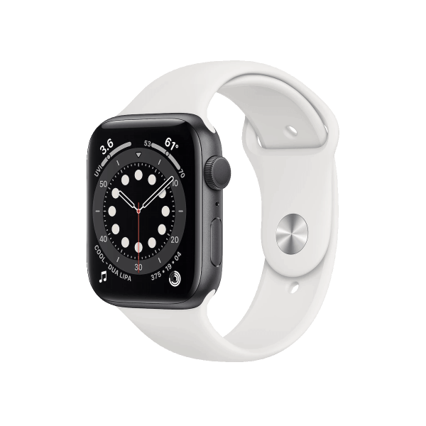 Refurbished Apple Watch Series SE | 44mm | Aluminium Gris Sidéral | Bracelet Sport Blanc  | GPS | WiFi