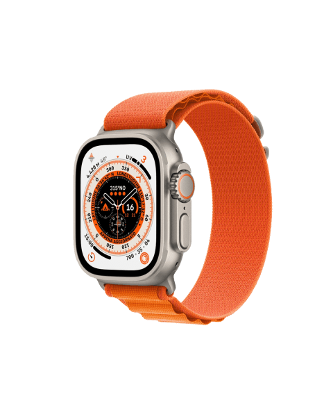 Refurbished Apple Watch Ultra | 49mm | Titane | Bracelet Alpine Orange | GPS | WiFi + 4GRefurbished Apple Watch Ultra | 49mm | Titane | Bracelet Alpine Orange | GPS | WiFi + 4G