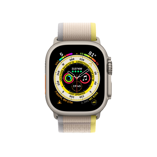 Refurbished Apple Watch Ultra | 49mm | Titanium Argent | Trail Band Beige | GPS | WiFi + 4G