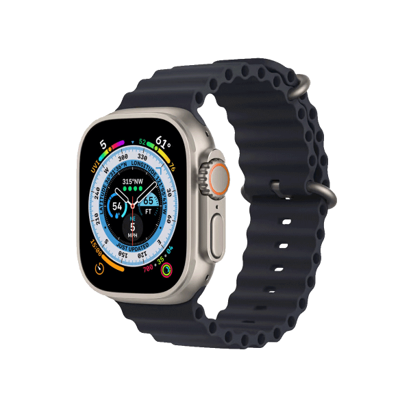 Refurbished Apple Watch Ultra | 49mm | Titane | Bracelet Océan Minuit | GPS | WiFi + 4G