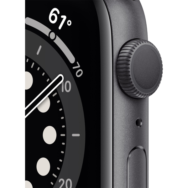 Refurbished Apple Watch series 6 44mm | Aluminium Gris sidéral | Noir bracelet