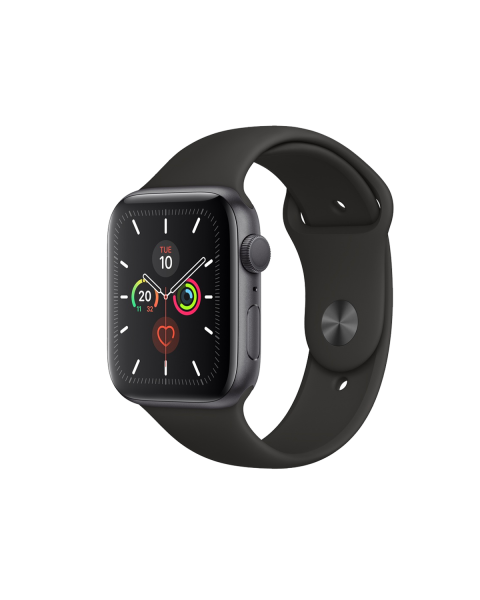 Refurbished Apple Watch Series 5 | 40mm | Aluminium Case Spacegrijs | Zwart sportbandje | GPS | WiFi