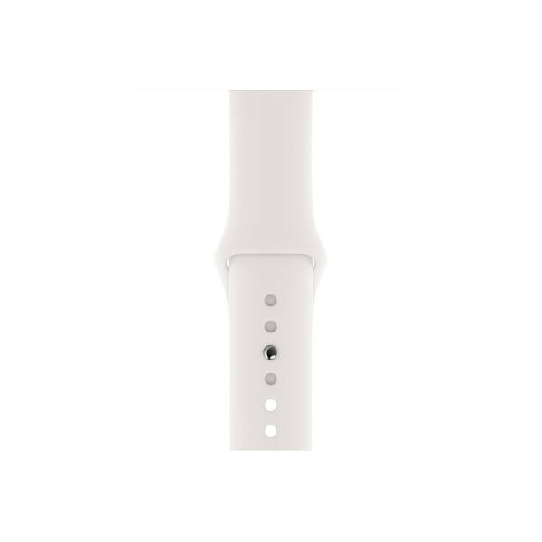 Refurbished Apple Watch Serie 5 | 40mm | Aluminium Argent | Bracelet Sport Blanc | GPS | WiFi + 4G