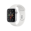 Apple Watch Serie 5 | 40mm | Aluminium Argent | Bracelet Sport Blanc | GPS | WiFi