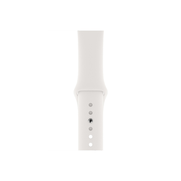 Apple Watch Series 4 | 44mm | Aluminium Argent | Bracelet Sport Blanc | GPS | WiFi