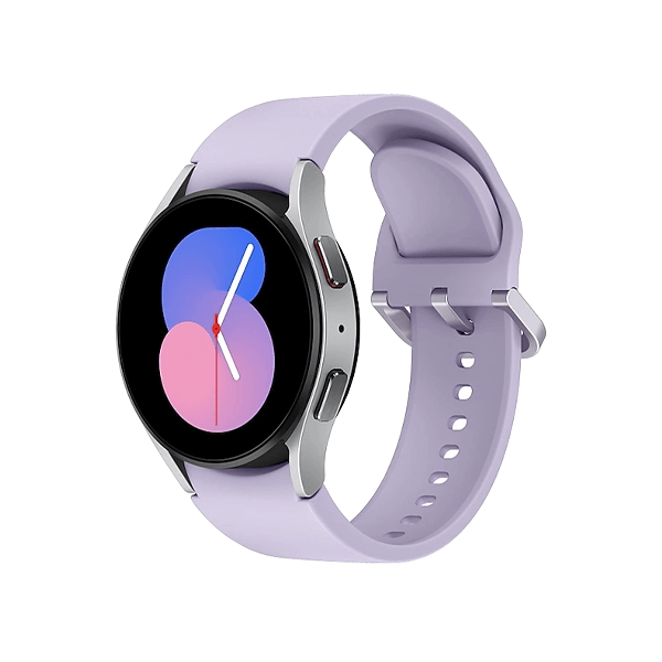 Refurbished Galaxy Watch5 | 40mm | Aluminium Argent | Bracelet Sport Violet | GPS | WiFi