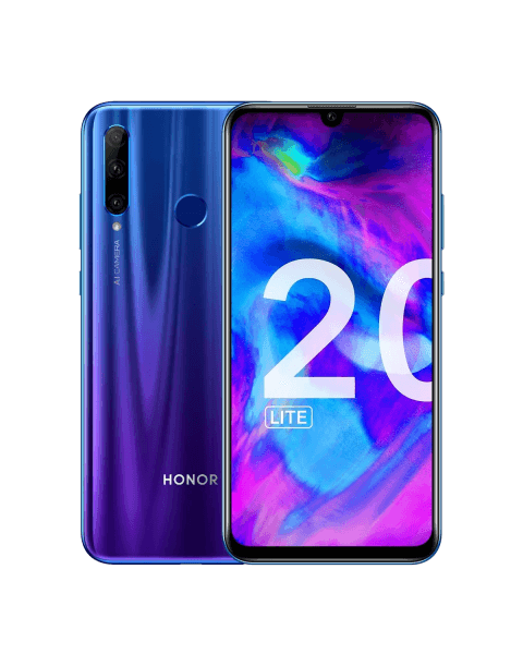 Refurbished Huawei Honor 20 Lite | 128GB | Bleu | Dual