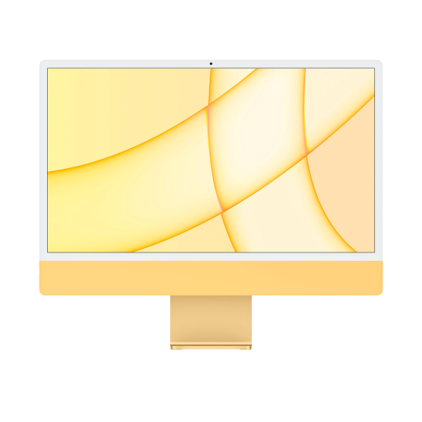 Refurbished iMac 24-inch | Apple M1 8-core | 256 GB  SSD | 8  GB RAM | 4 Ports | 8-core GPU | Jaune (2021)