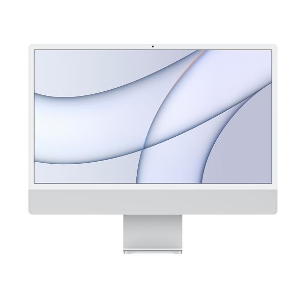 Refurbished iMac 24-inch | Apple M1 8-Core | 256 GB SSD | 8 GB RAM | 4 Ports | 8-Core GPU | Argent (Retina, 2021)