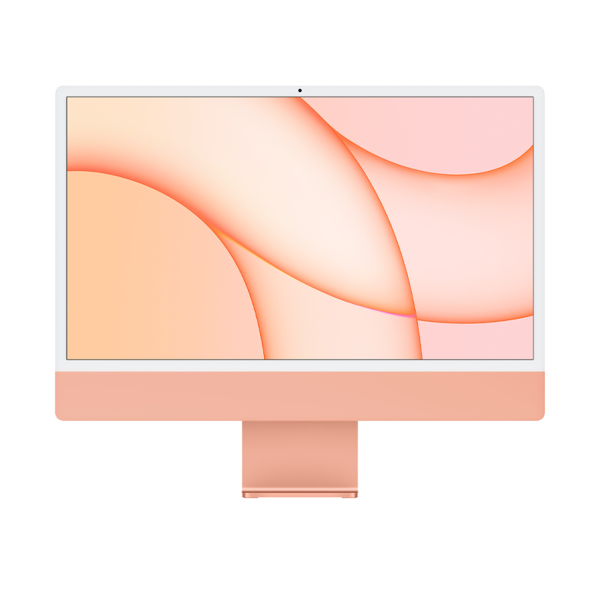 Refurbished iMac 24-inch | Apple M1 8-Core | 256 GB SSD | 8 GB RAM | 4 Ports | 8-Core GPU | Orange (Retina, 2021)