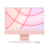 Refurbished iMac 24-inch | Apple M1 8-Core | 256 GB SSD | 8 GB RAM | 4 Ports | 8-Core GPU | Rose (Retina, 2021) | Souris et clavier qwerty inclus