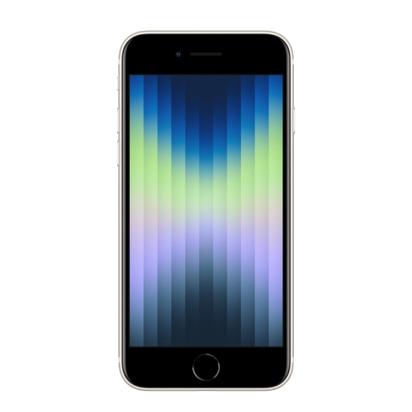 Refurbished iPhone SE 128GB Lumière stellaire (2022) | Câble et chargeur exclusifs