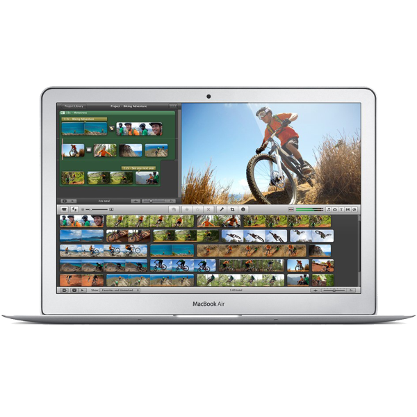 MacBook Air 13-inch | Core i5 1.3 GHz | 128 GB SSD | 4 GB RAM | Argent (Mi 2013) | Qwertz