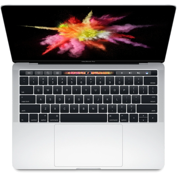 MacBook Pro 13-inch | Touch Bar | Core i7 3.3 GHz | 512 GB SSD | 16 GB RAM | Argent (2016) | Qwerty