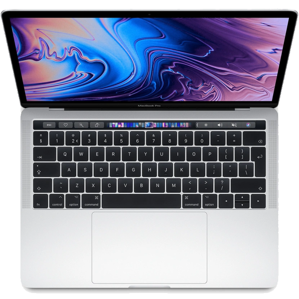 MacBook Pro 13-inch | Touch Bar | Core i5 2.3 GHz | 256 GB SSD | 8 GB RAM | Argent (2018) | Qwerty/Azerty/Qwertz