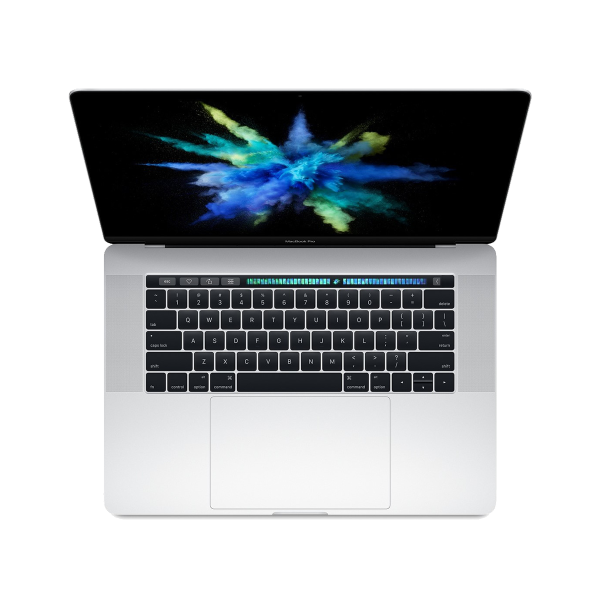 MacBook Pro 15-inch | Touch Bar | Core i7 2.6GHz | 256GB SSD | 16GB RAM | Argent (Late 2016) | Qwerty