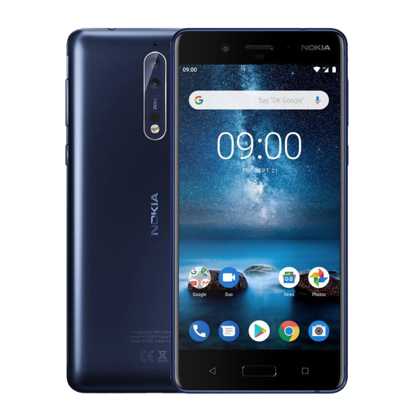 Refurbished Nokia 8 | 64GB | Bleu