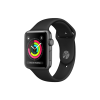 Refurbished Apple Watch Series 1 Boîtier en aluminium de 42 mm Gris espace avec bracelet sport noir