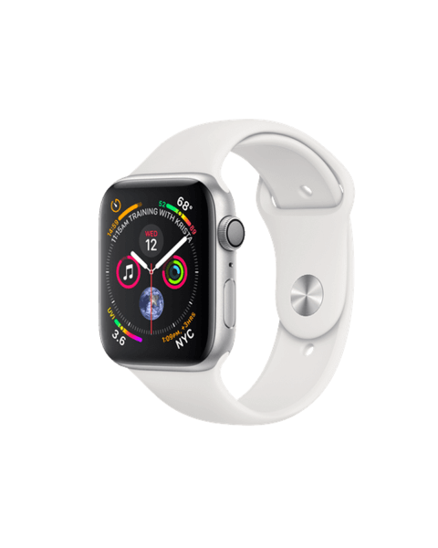 Apple Watch Series 4 | 44mm | Aluminium Argent | Bracelet Sport Blanc | GPS | WiFi