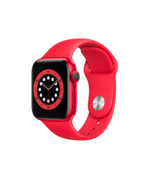 Refurbished Apple Watch Serie 6 | 40mm | Aluminium Rouge | Bracelet Sport Rouge | GPS | WiFi + 4G