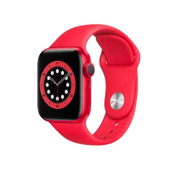 Refurbished Apple Watch Serie 6 | 40mm | Aluminium Rouge | Bracelet Sport Rouge | GPS | WiFi + 4G