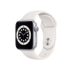 Apple Watch Series 6 | 40mm | Aluminium Argent | Bracelet Sport Blanc | GPS | WiFi