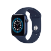 Refurbished Apple Watch Series 6 | 44mm | Aluminium Case Blauw | Blauw sportbandje | GPS | WiFi