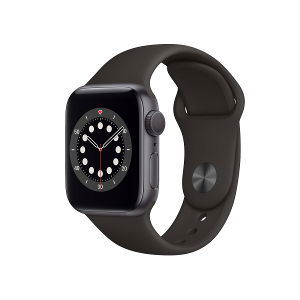 Apple Watch Series 6 | 40mm | Aluminium Gris Sideral | Bracelet Sport Noir | GPS | WiFi