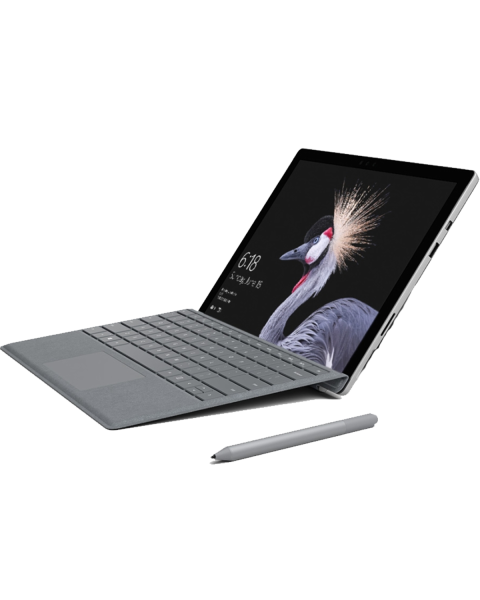 Refurbished Microsoft Surface Pro 4 | 12.3 inch | 6e generatie i5 | 256GB SSD | 8GB RAM | Grise QWERTY keyboard | Sans Pen