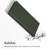 Accezz Premium Leather Slim Bookcase Samsung Galaxy S22 Ultra - Groen / Grün  / Green
