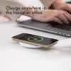 Accezz Qi Soft Touch Wireless Charger - Draadloze oplader - 10 Watt - Wit / Weiß / White