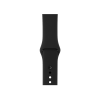 Refurbished Apple Watch Series 3 Boîtier en aluminium de 38 mm Argent avec bracelet sport noir