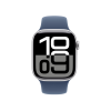 Refurbished Apple Watch Serie 10 | 42mm | Aluminium Argent | Bracelet Sport Bleu S/M  | GPS | WiFi
