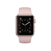Refurbished Apple Watch Series 2 Boîtier en aluminium de 38 mm rose doré avec bracelet sport quartz rose