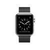 Refurbished Apple Watch Series 2 Boîtier en Acier inoxydable de 42 mm Argent avec bracelet sport noir