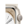 Refurbished Apple Watch Serie 8 | 41mm | Aluminium Starlight Blanc | Bracelet Sport Blanc | GPS | WiFi