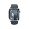 Refurbished Apple Watch Serie 9 | 41mm | Aluminium Argent | Bracelet Sport Bleu M/L | GPS | WiFi