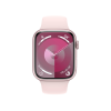 Refurbished Apple Watch Serie 9 | 45mm | Aluminium Rose | Bracelet Sport Rose S/M | GPS | WiFi + 4G