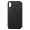 iPhone XS Max Leather Folio - Noir